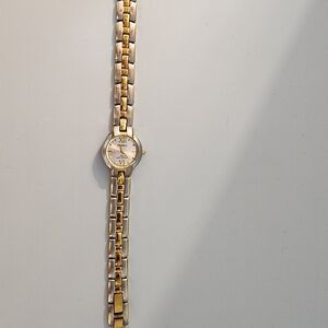 Elegant Gold and Silver Tones Women's Watch #13